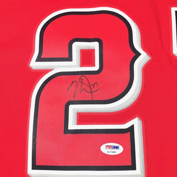 trout autographed jersey