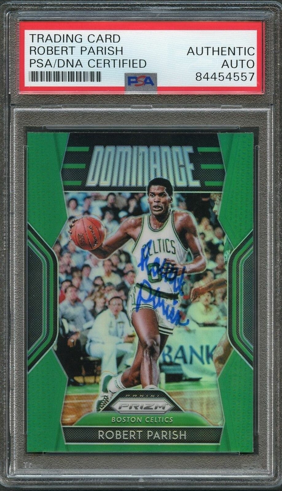 2018-19 Prizm Dominance Green 14 Robert Parish Signed Auto Psa - Etsy