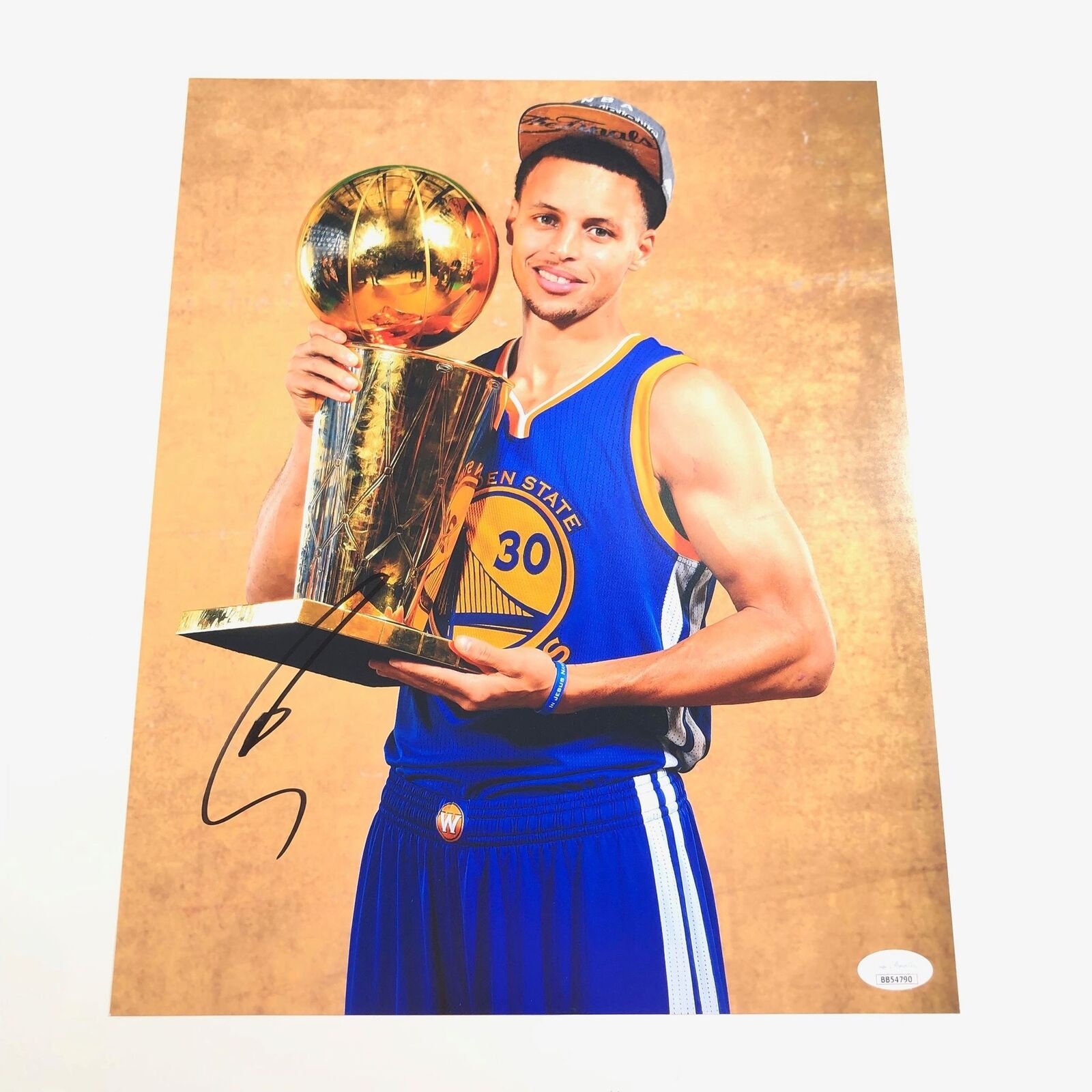 NBA Golden State Warriors Stephen Curry signed 11x14 photo dunk PSA COA