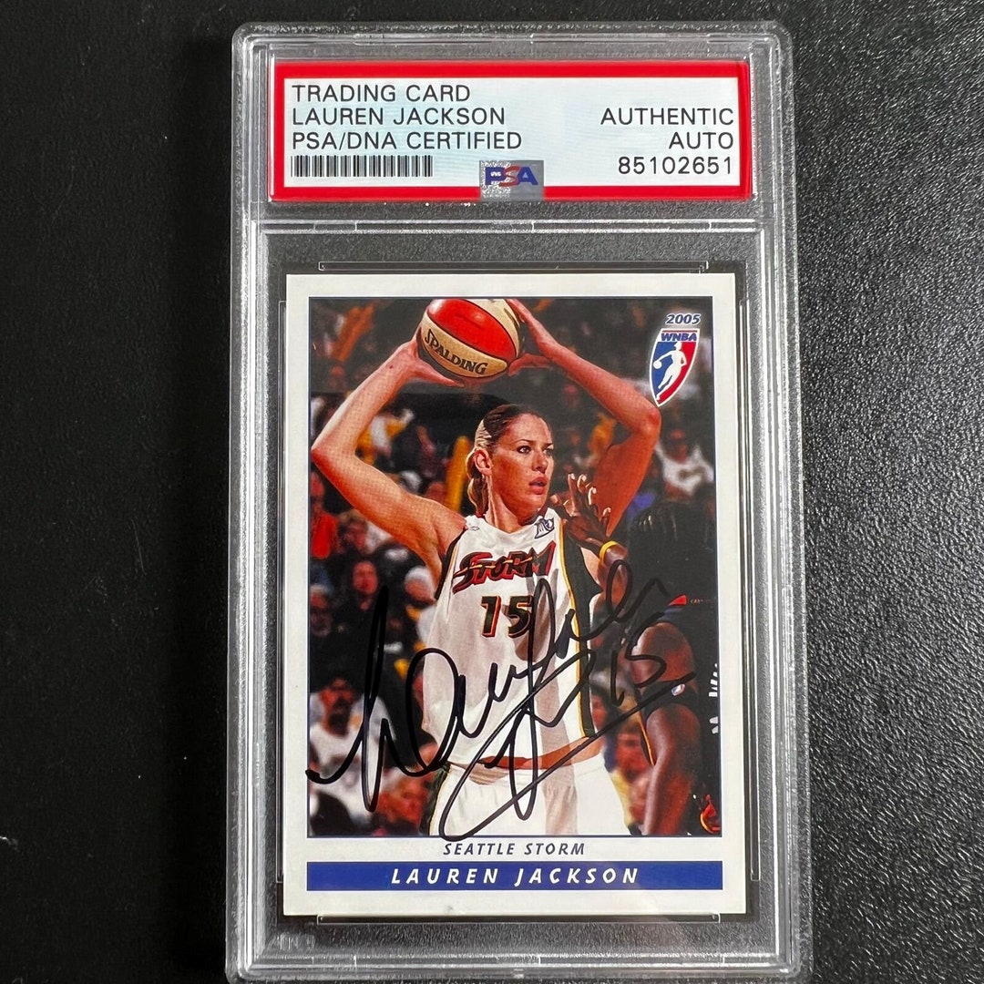2005 Wnba 20 Lauren Jackson Signed Card Auto Psa Slabbed Seattle 