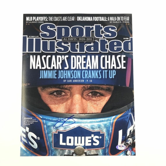 Jimmy Johnson Nascar Psa/dna Signed Sports Illustrated Autographed NASCAR Magazines 