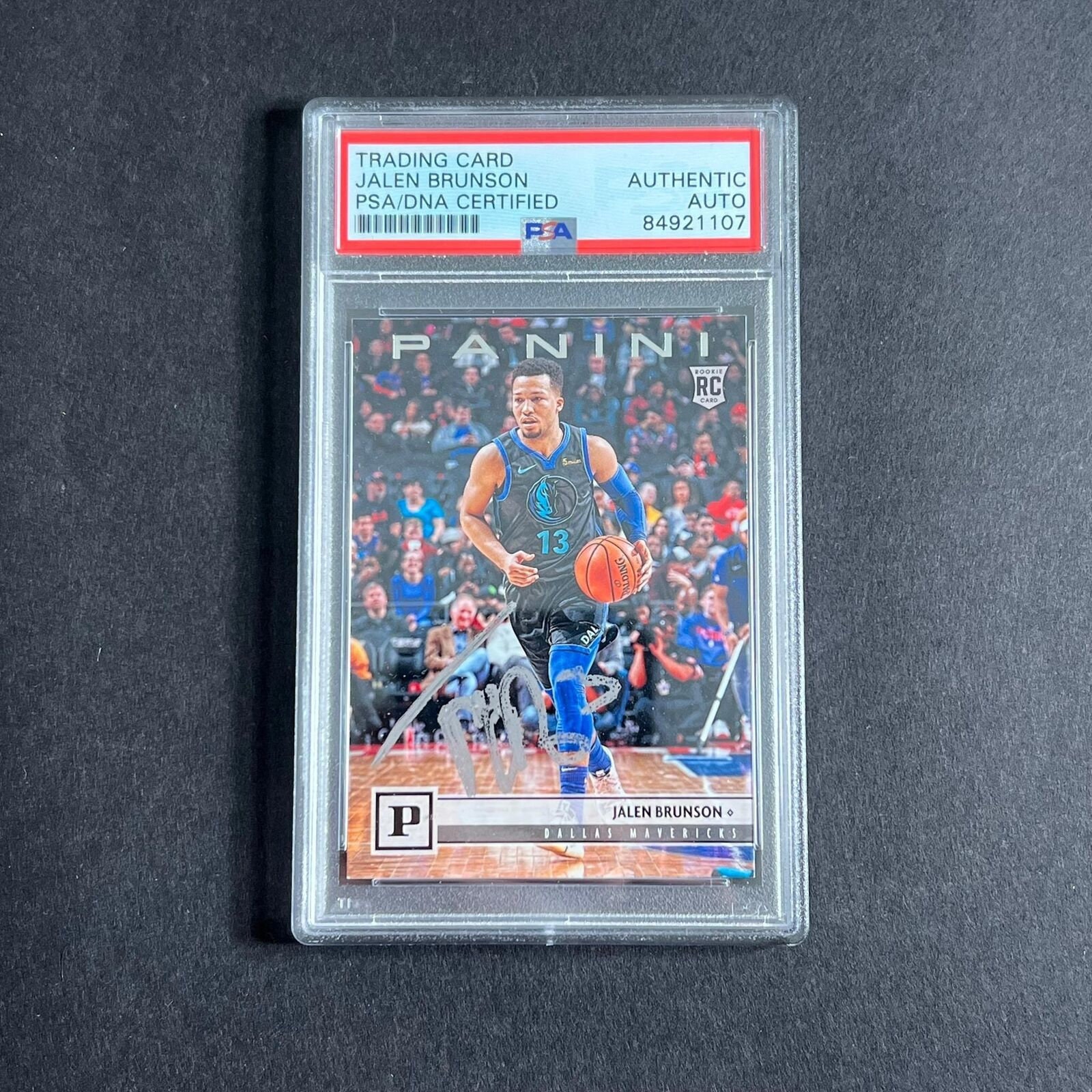 2018 Panini Rookie Card 110 Jalen Brunson Signed Card Auto Psa 