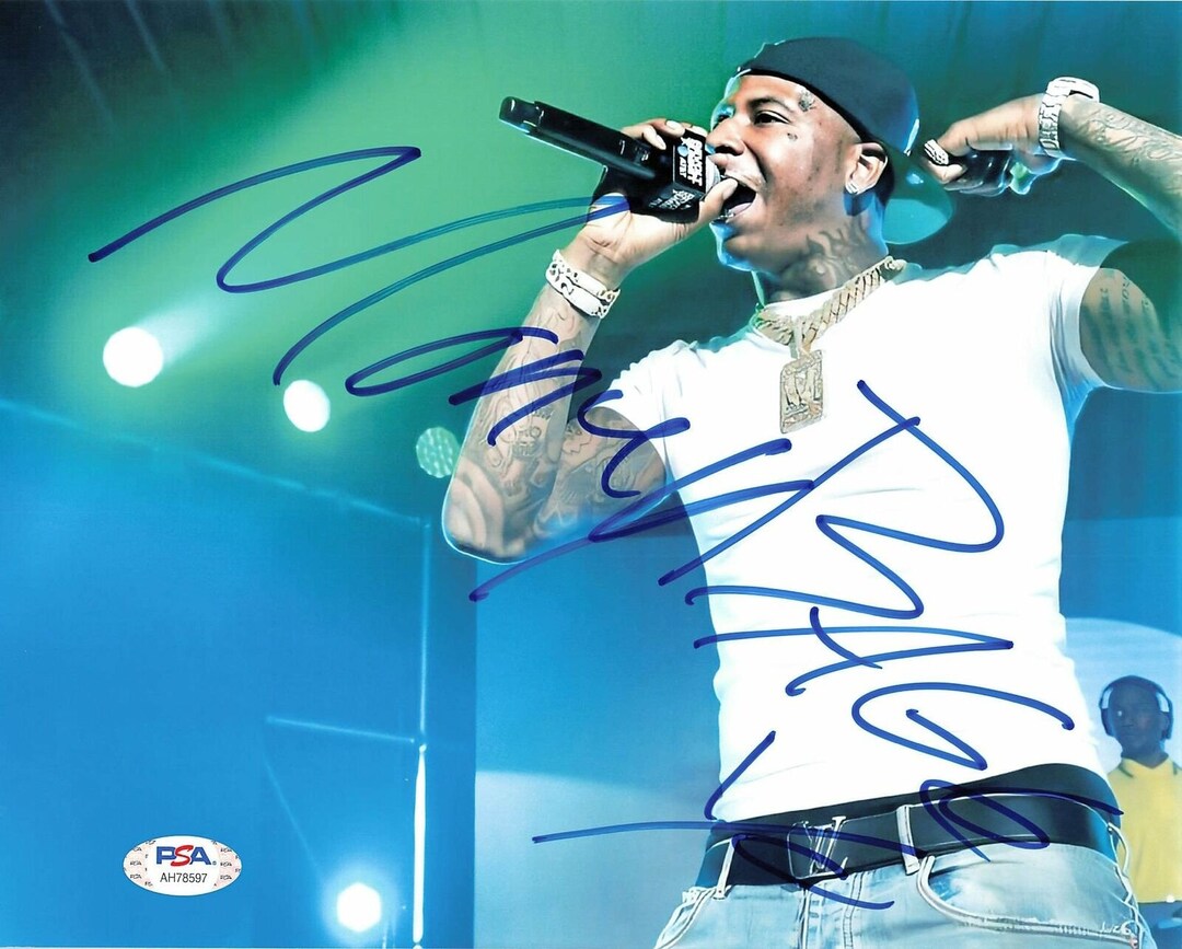 Moneybagg Yo Demario White Jr. Signed 8X10 Photo Psa/dna - Etsy