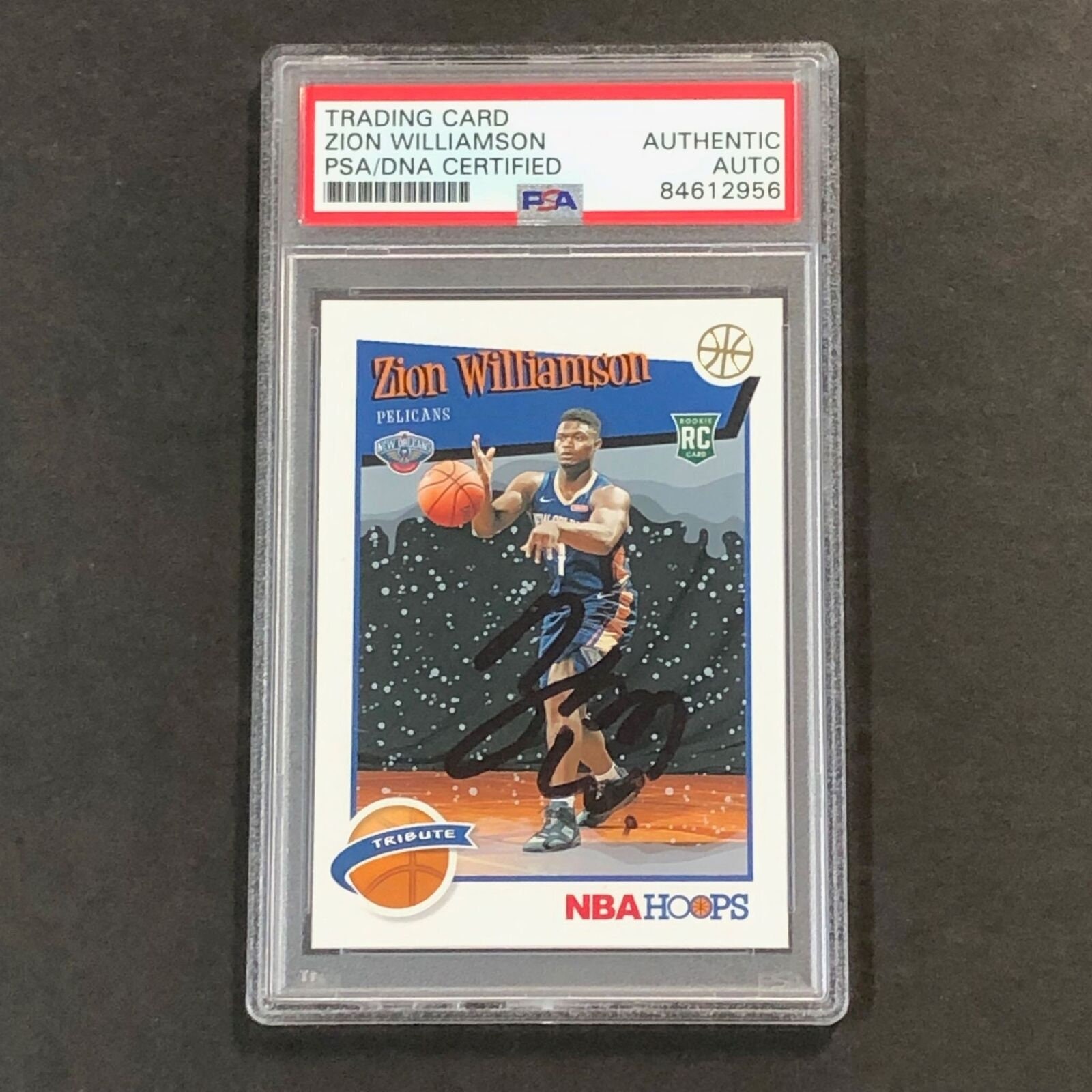 2019-20 Nba Hoops Tribute 296 Zion Williamson Signed Card Auto - Etsy