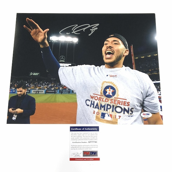 Carlos Correa Signed 11X14 Photo Psa/dna Houston Astros 