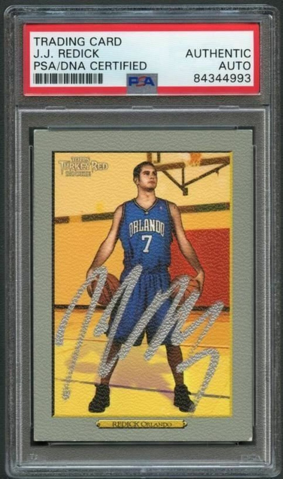 200607 Topps Turkey Red 220 Jj Redick Signed Card Auto Psa Etsy