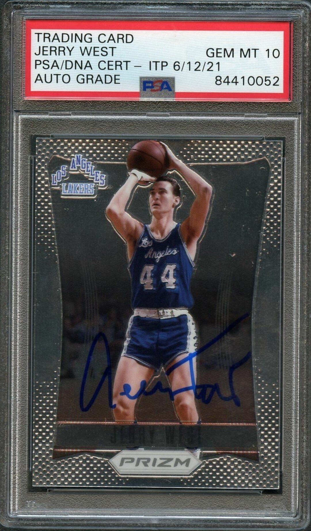 NBAカード prizm 暑く Jerry west auto