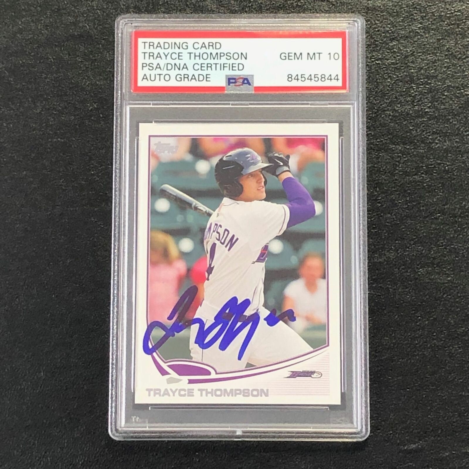 2013 Topps Pro Debut 162 Trayce Thompson Signed Card Psa 