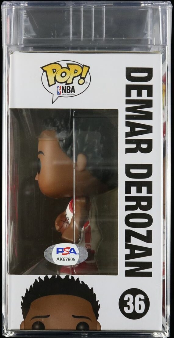 Demar Derozan Signed Funko Pop Psa/dna 