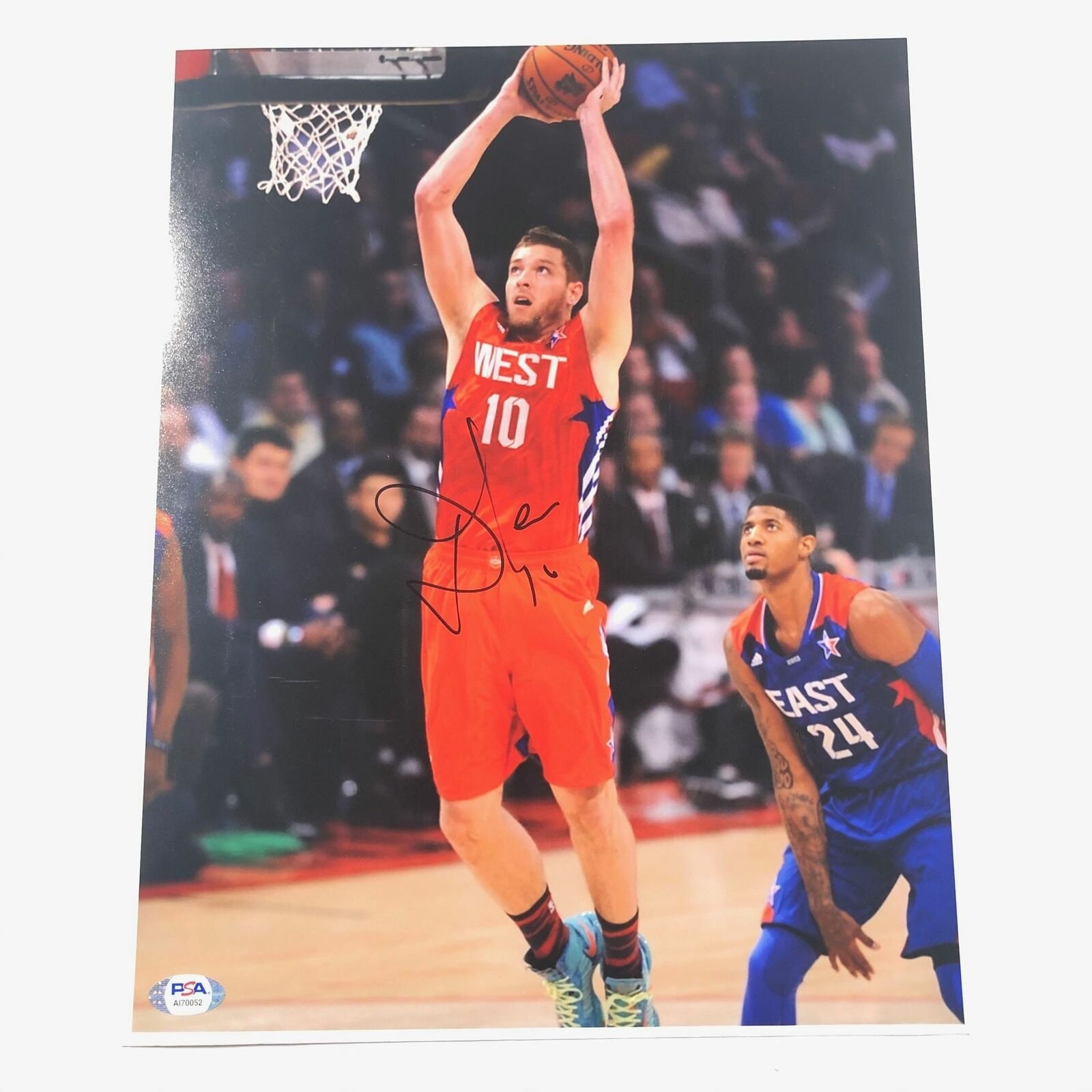 DAVID LEE #10 Signed Golden State WARRIORS Home Jersey 11x14 Photo