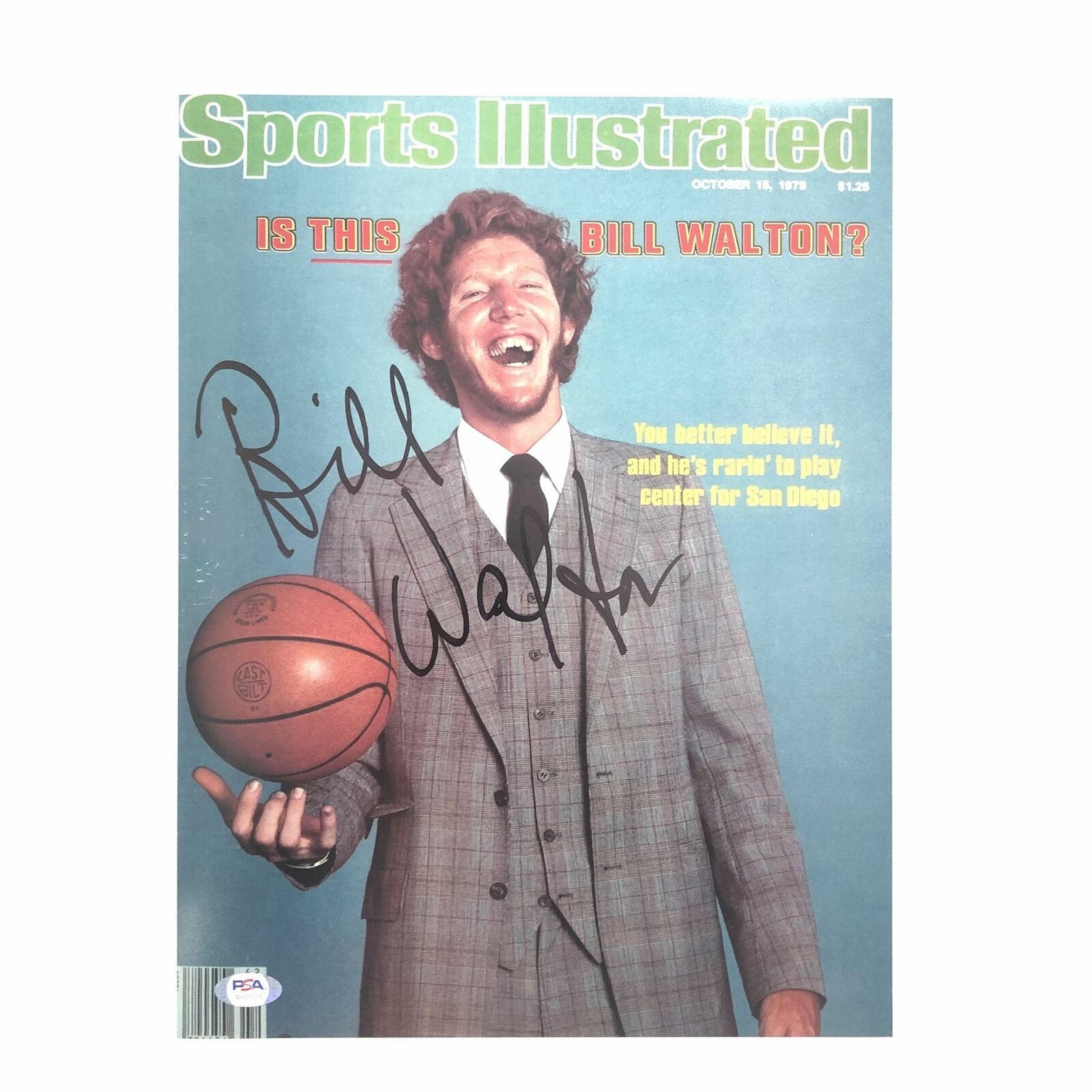 Bill Walton Framed Signed Jersey Schwartz Autographed Portland Trailbl