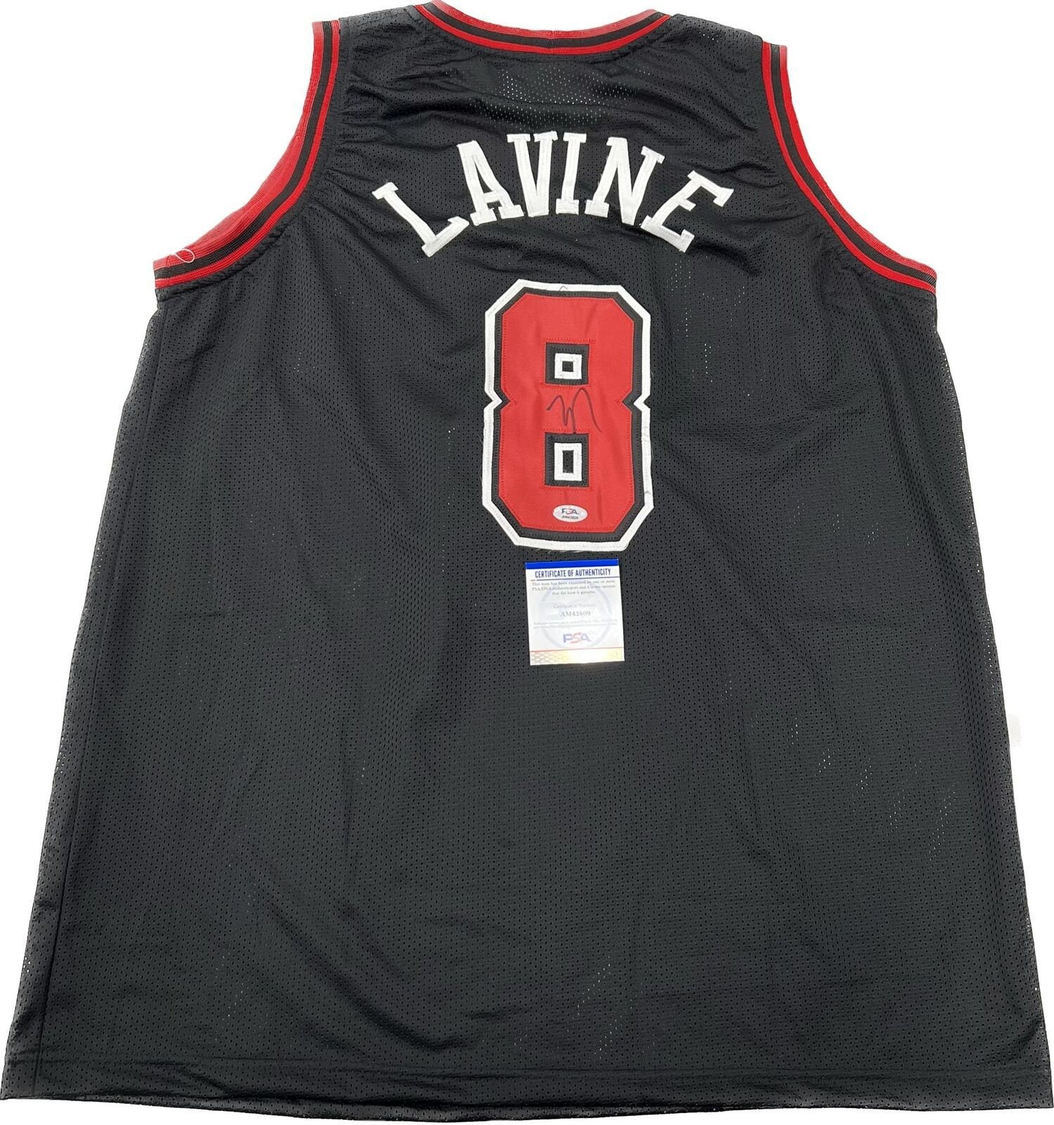 Zach LaVine Chicago Bulls #8 Basketball Jersey NBA Red Black Men's Large  NEW