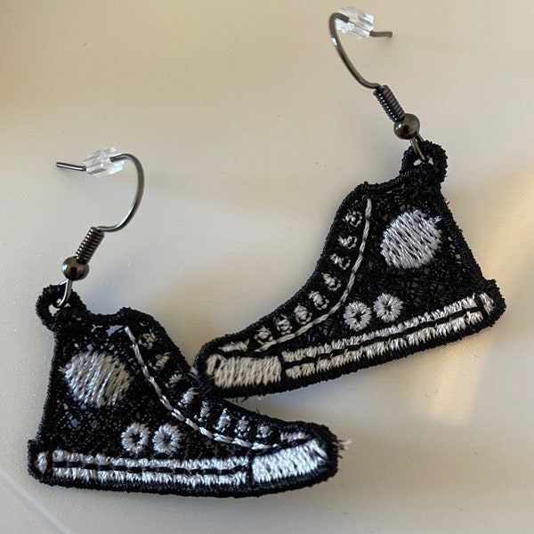Tennis Shoe Earrings Etsy