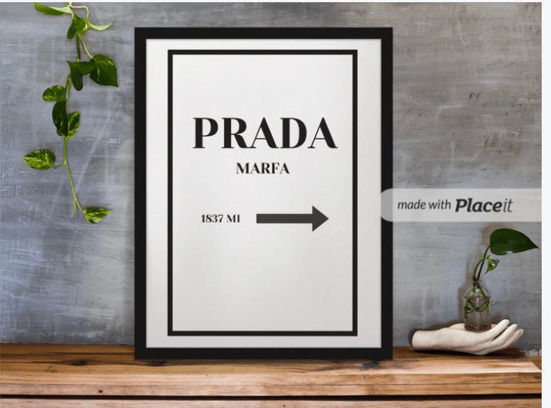 PRADA MARFA サイン アート　アートパネル Prada Marfa — Kayla Barker Fine Art Prints and Photo