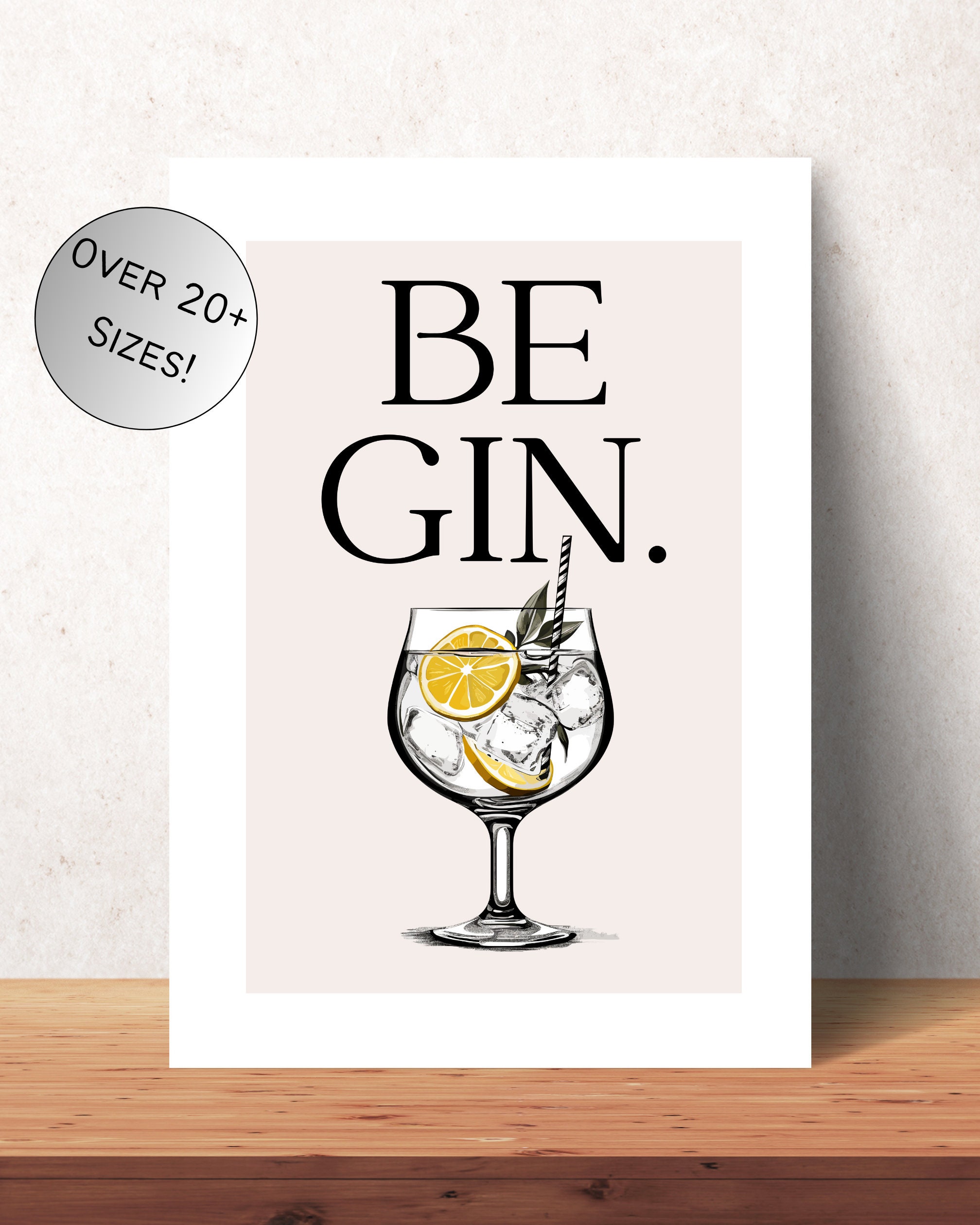 BeGin Poster Küche Küchendeko Esszimmer Deko Quotes lustige Sprüche