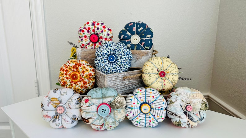 Perfect Size Pincushion,Handmade 4-4.5 Pincushion for Sewing,Quilting, Embroidery, Needlepoint, Crafting, Cross-Stitch, Unique Sewing Gift, image 1