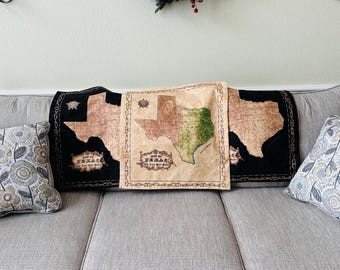 CLEARENCE! Vintage Texas Map Pillow Case, Farmhouse Ranch Decor, Farmhouse pillows, Gift for Texan. Ships FREE!