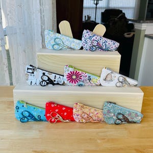 Handmade zippered Embroidery Scissor Case with matching Scissor,sewing,quilting,needlepoint,knitting,cross-stich,crafting,unique gift