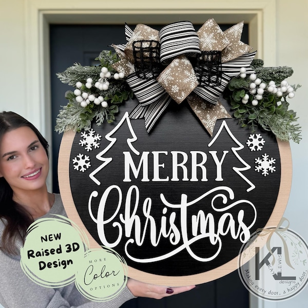 Christmas Front Door Decor | Christmas Door Hanger | Christmas Wreath | Christmas Decor | Christmas Sign | Christmas Door Wreath | Christmas