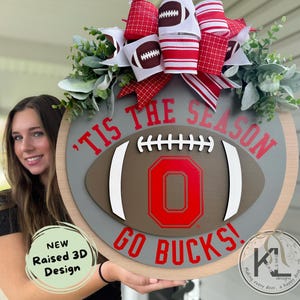 Ohio State Door Hanger | Ohio State Buckeyes |  Ohio State Wreath |  | The Ohio State | Ohio State Decor | OSU gifts | Buckeyes Decor
