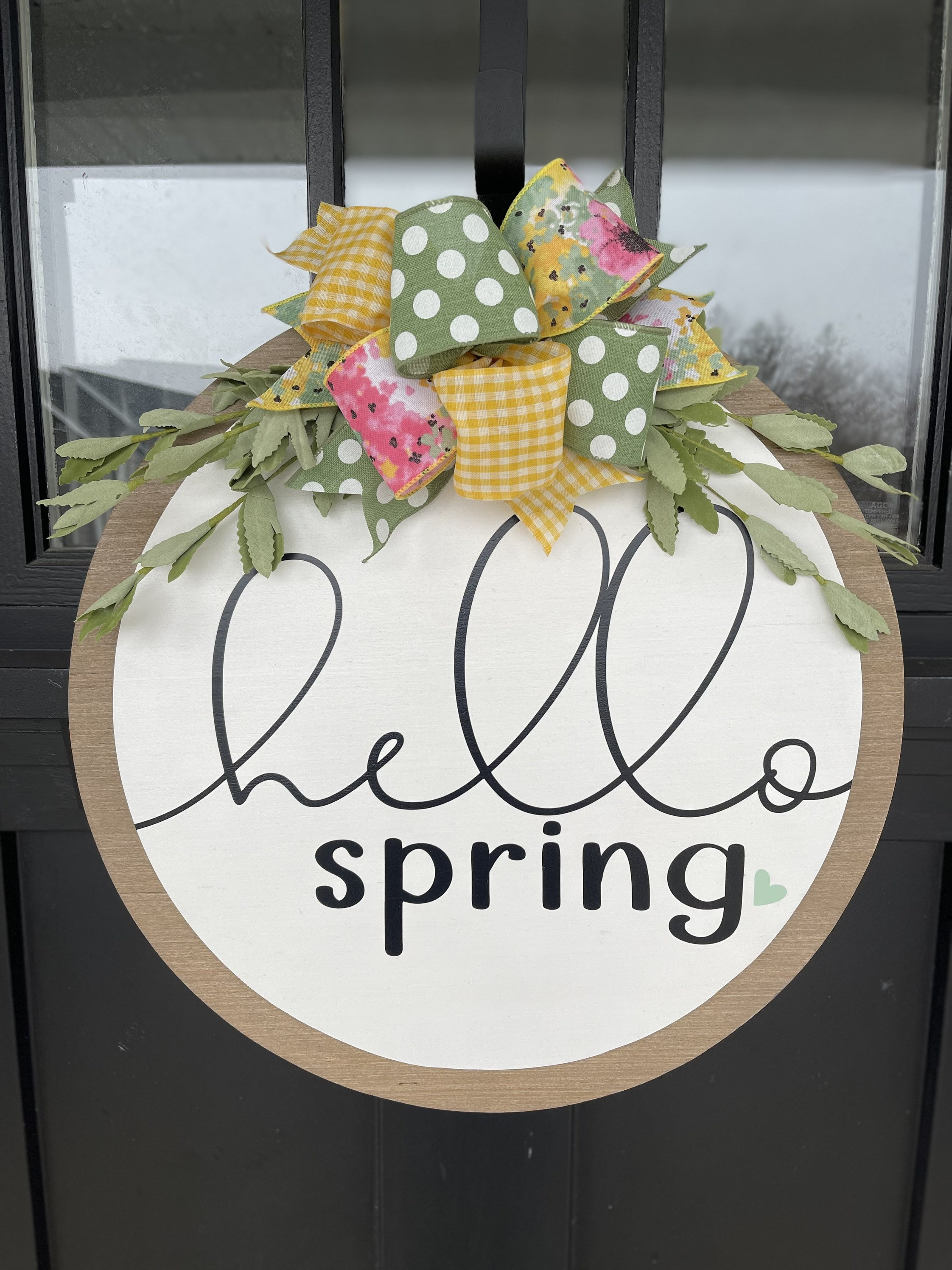 Spring Front Door Decor | Spring Door Hanger | Spring Door Sign ...