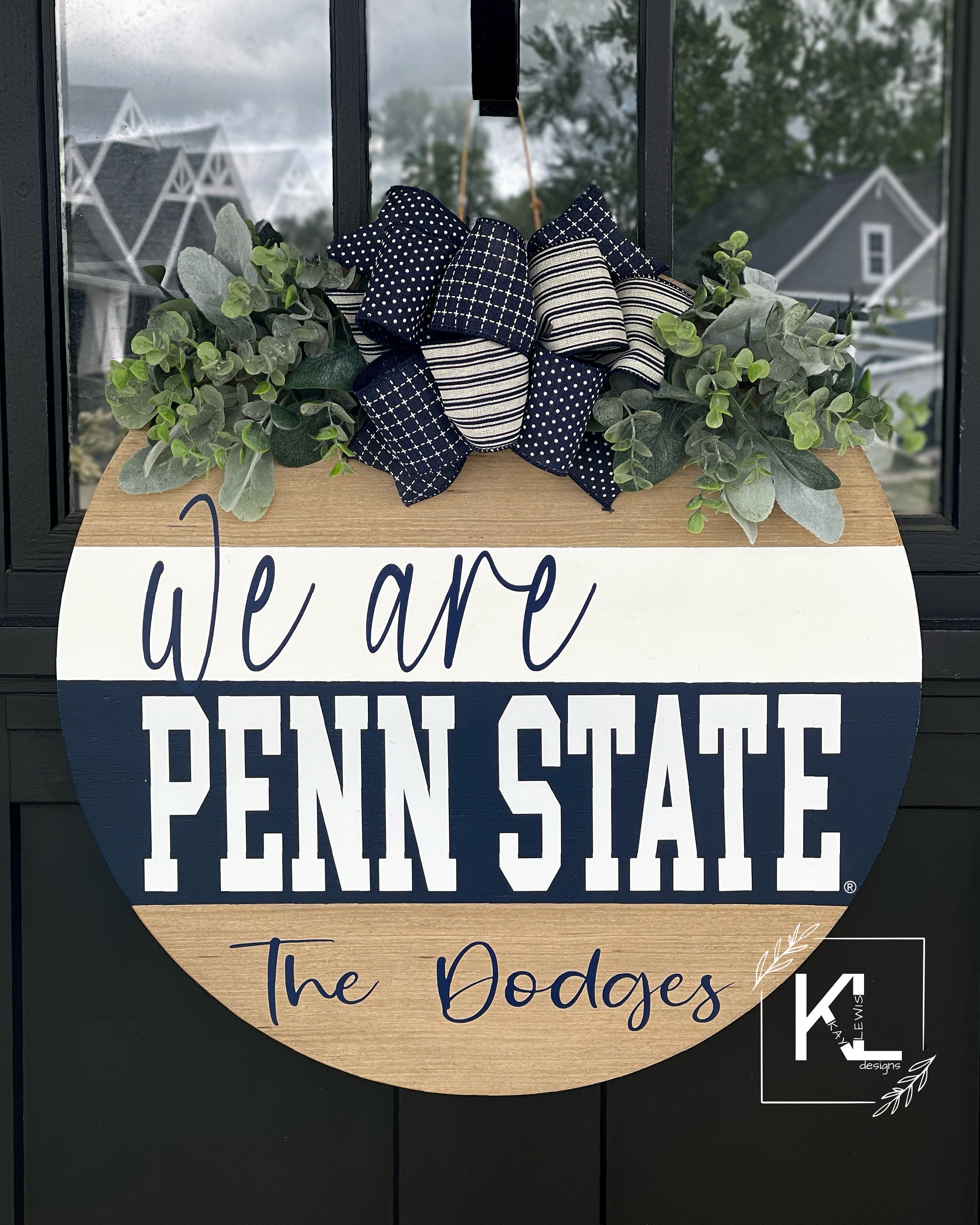 Penn State Wreath | Penn State Sign| Penn State Door Hanger | Penn ...