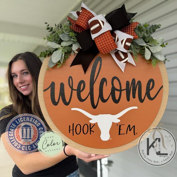 Longhorns Door Hanger | Texas Longhorns | Texas Door Hanger