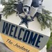 Cowboys Welcome Sign Front Door Decor Dallas Cowboys - Etsy