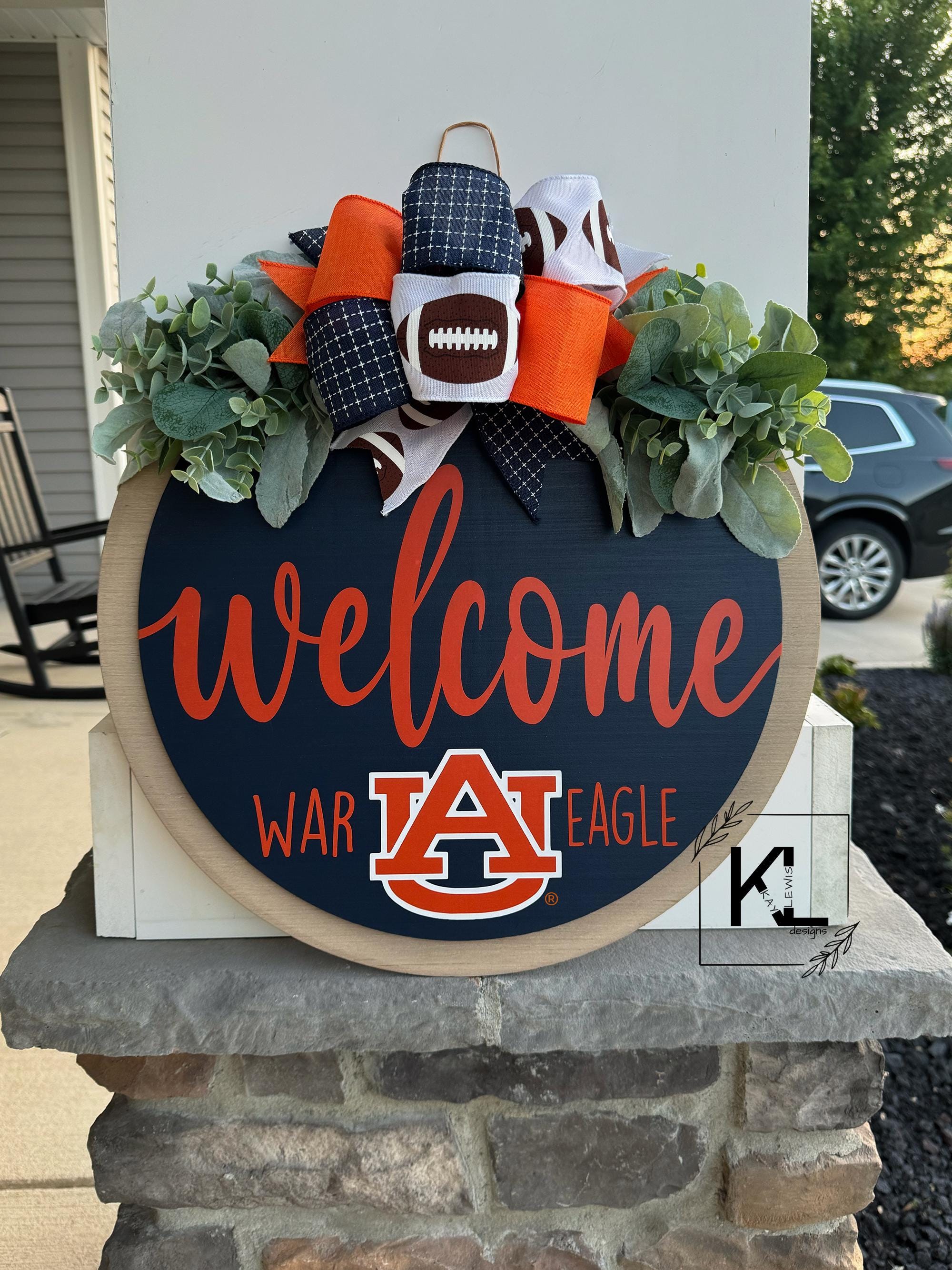 Auburn Door Hanger | Auburn War Sign | Auburn Sign | Auburn Door Wreath ...