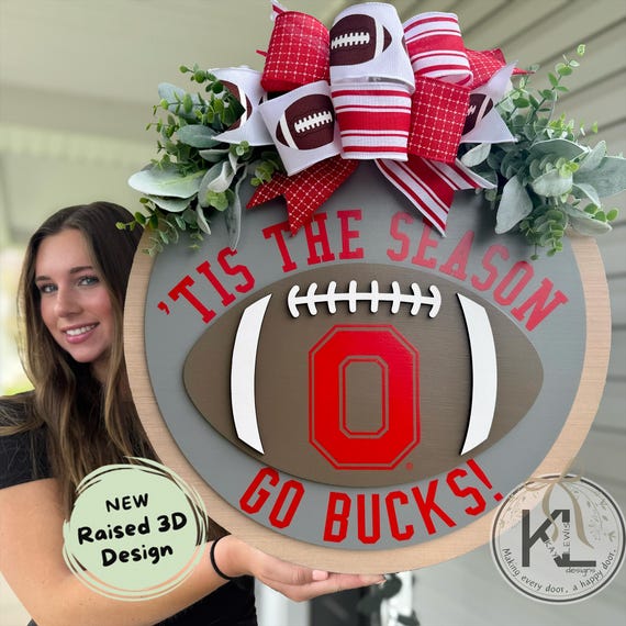 Ohio State Door Hanger | Ohio State Buckeyes |  Ohio State Wreath |  | The Ohio State | Ohio State Decor | OSU gifts | Buckeyes Decor