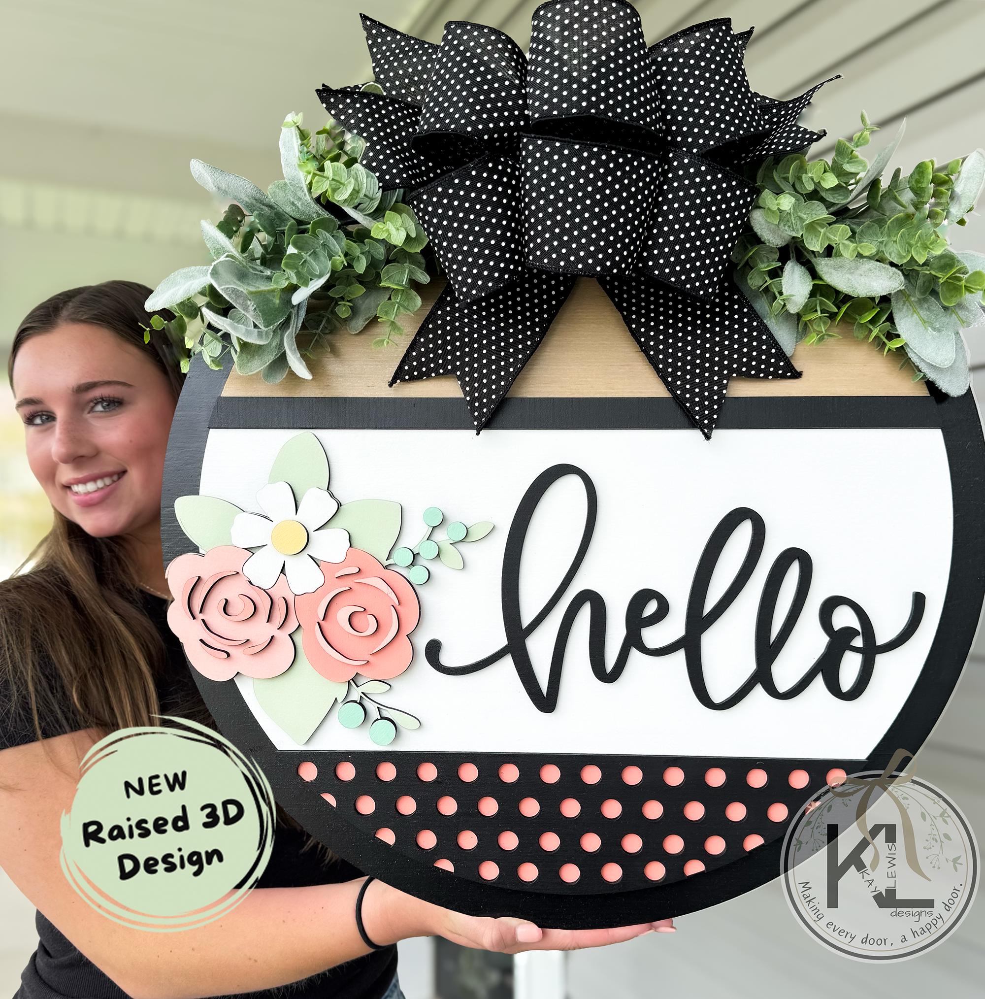 Front Door Decor | Front Door Wreath | Summer Wreath | Front Door Sign | Front Door Hanger | Year Round Wreath | Summer Sign