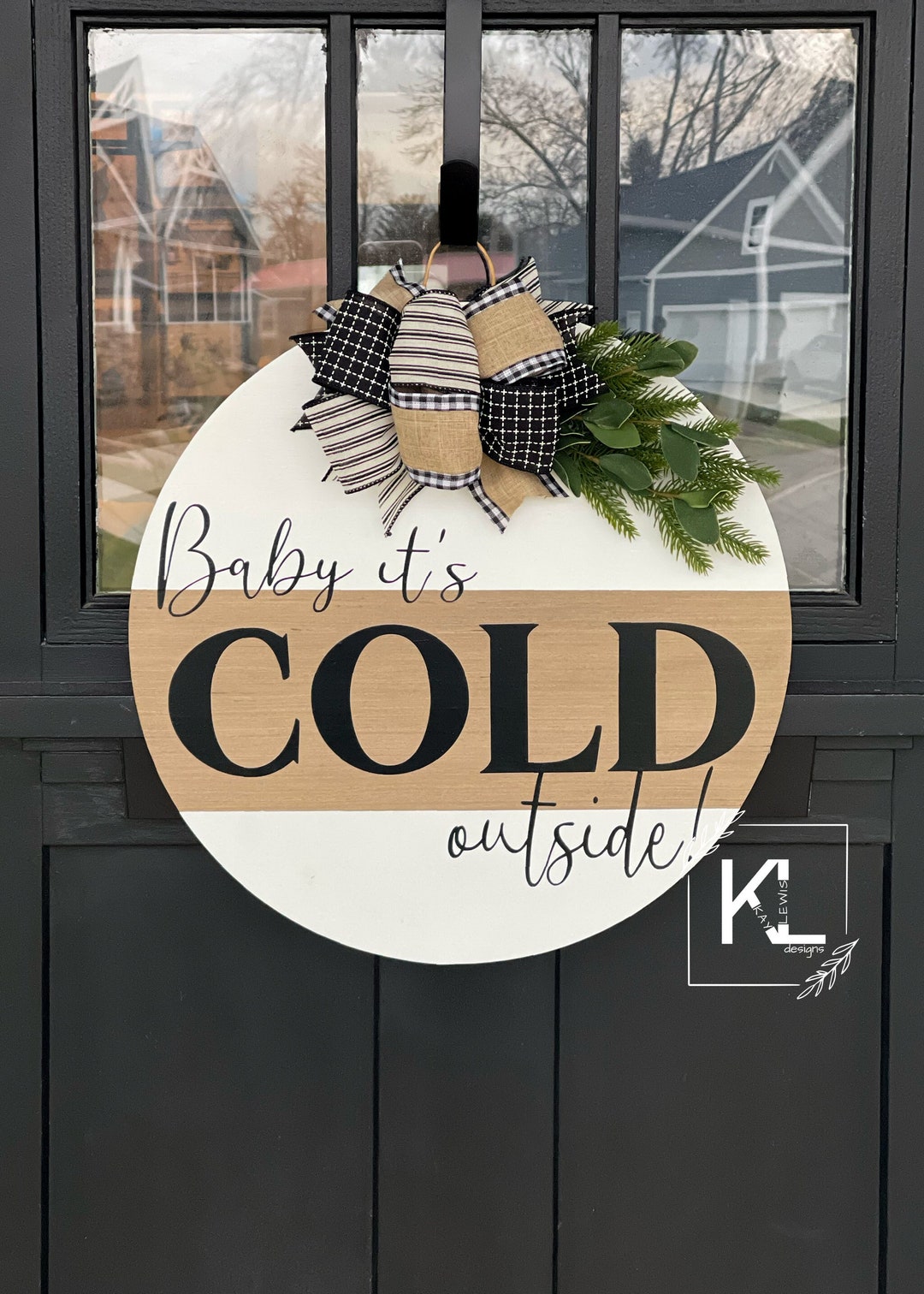Winter Front Door Decor | Winter Front Door Wreath | Winter Wreath ...