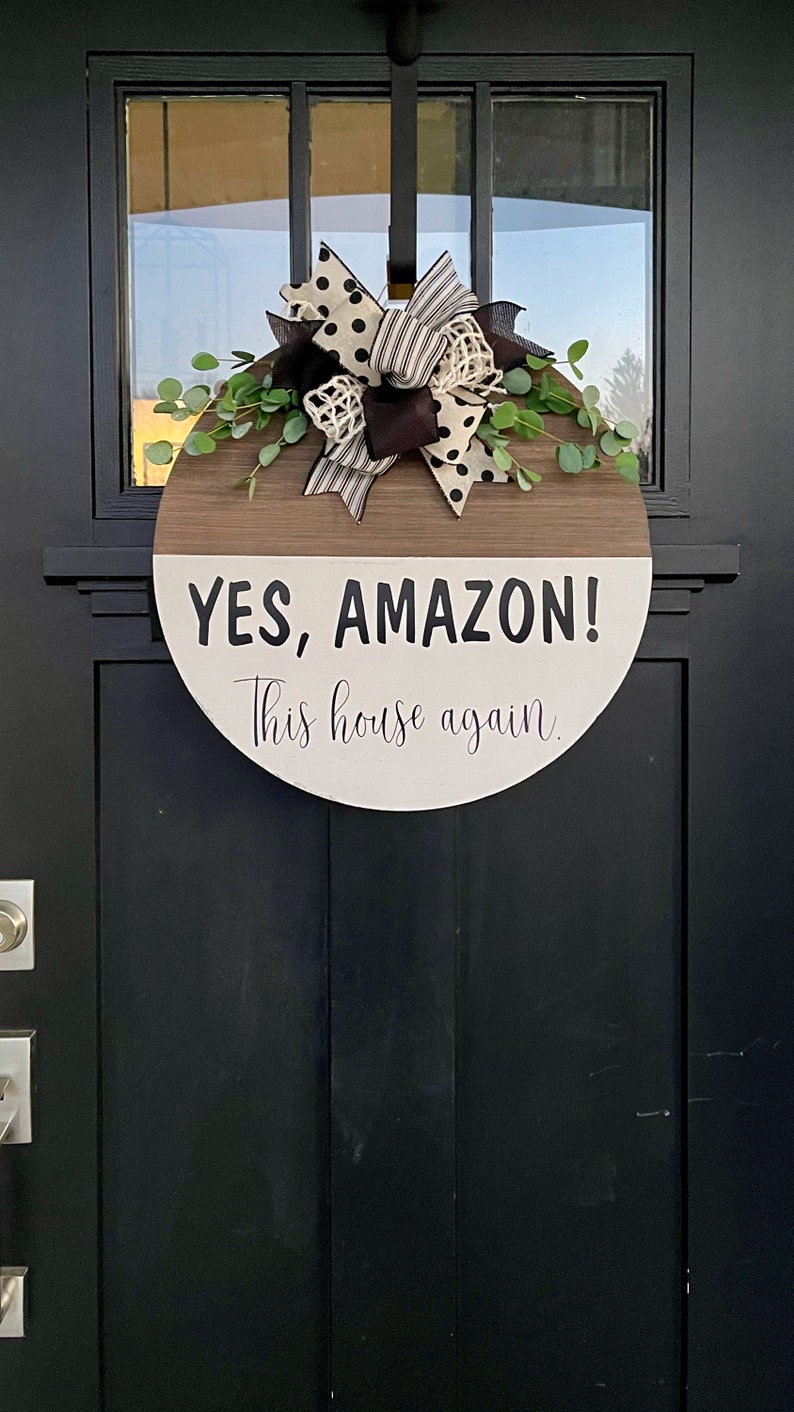 Amazon Door Hanger Funny Door Hanger Funny Front Door Sign Etsy