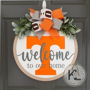 Tennessee Vols Door Hanger | Tennessee Vols Decor | Tennessee Door Hanger | Tennessee Vols Wreath | Tennessee Wreath | Tennessee Volunteers image 2