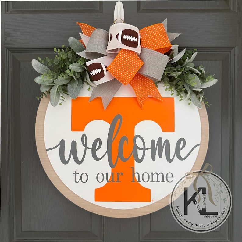 Tennessee Vols Door Hanger | Tennessee Vols Decor | Tennessee Door Hanger | Tennessee Vols Wreath | Tennessee Wreath | Tennessee Volunteers image 2