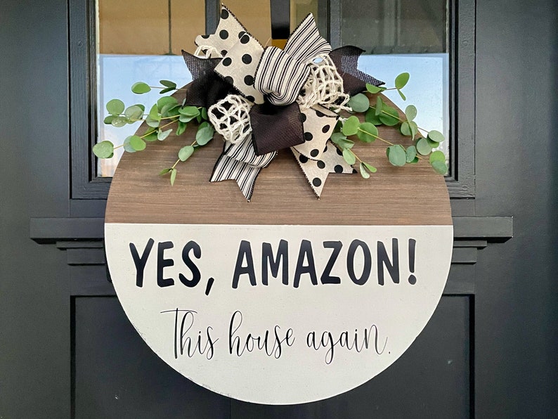 Amazon Door Hanger Funny Door Hanger Funny Front Door Sign Etsy
