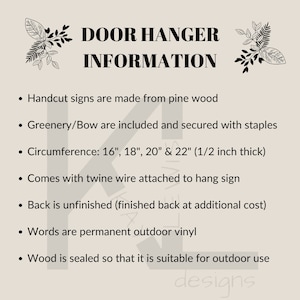 Front Door Hanger | Front Door Wreath | Hi | Hello Sign | Front Door Sign | Welcome Door Hanger | Year Round Door Hanger | Checker Bild 10
