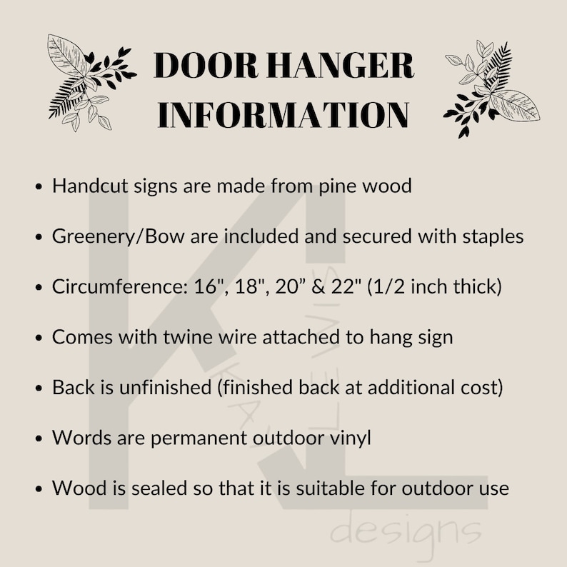 Front Door Hanger | Front Door Wreath | Hi | Hello Sign | Front Door Sign | Welcome Door Hanger | Year Round Door Hanger | Checker Bild 10