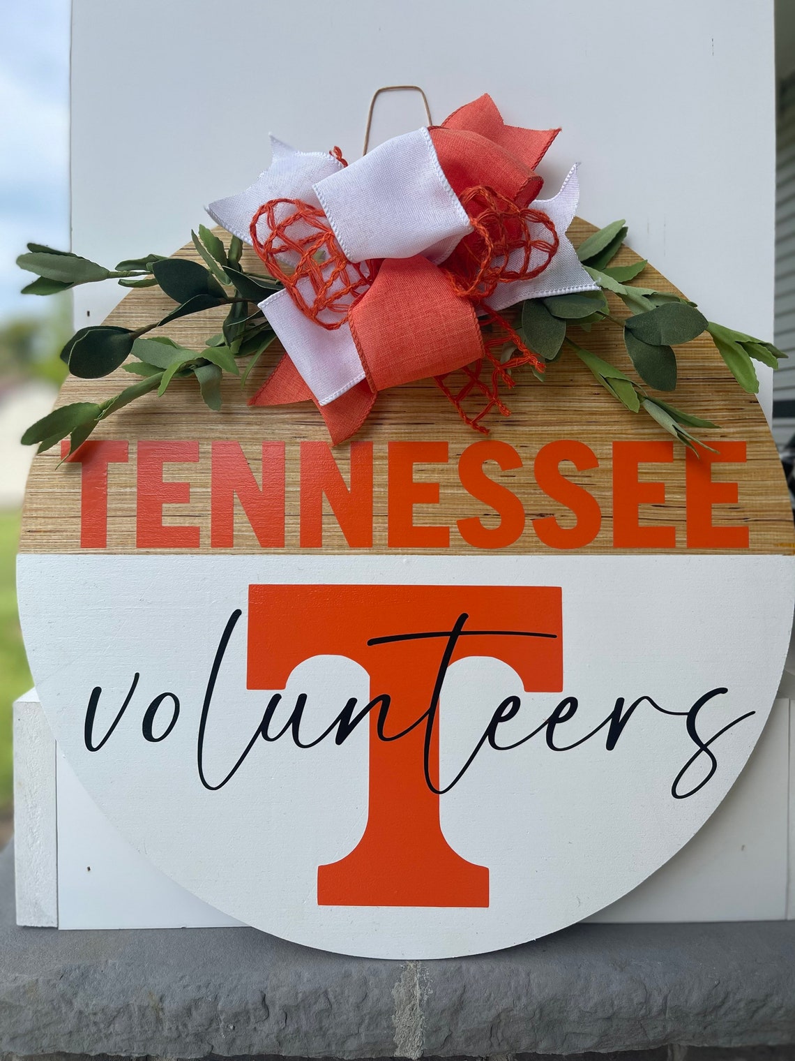 Tennessee Door Wreath Front Door Decor Door Hanger Front Etsy