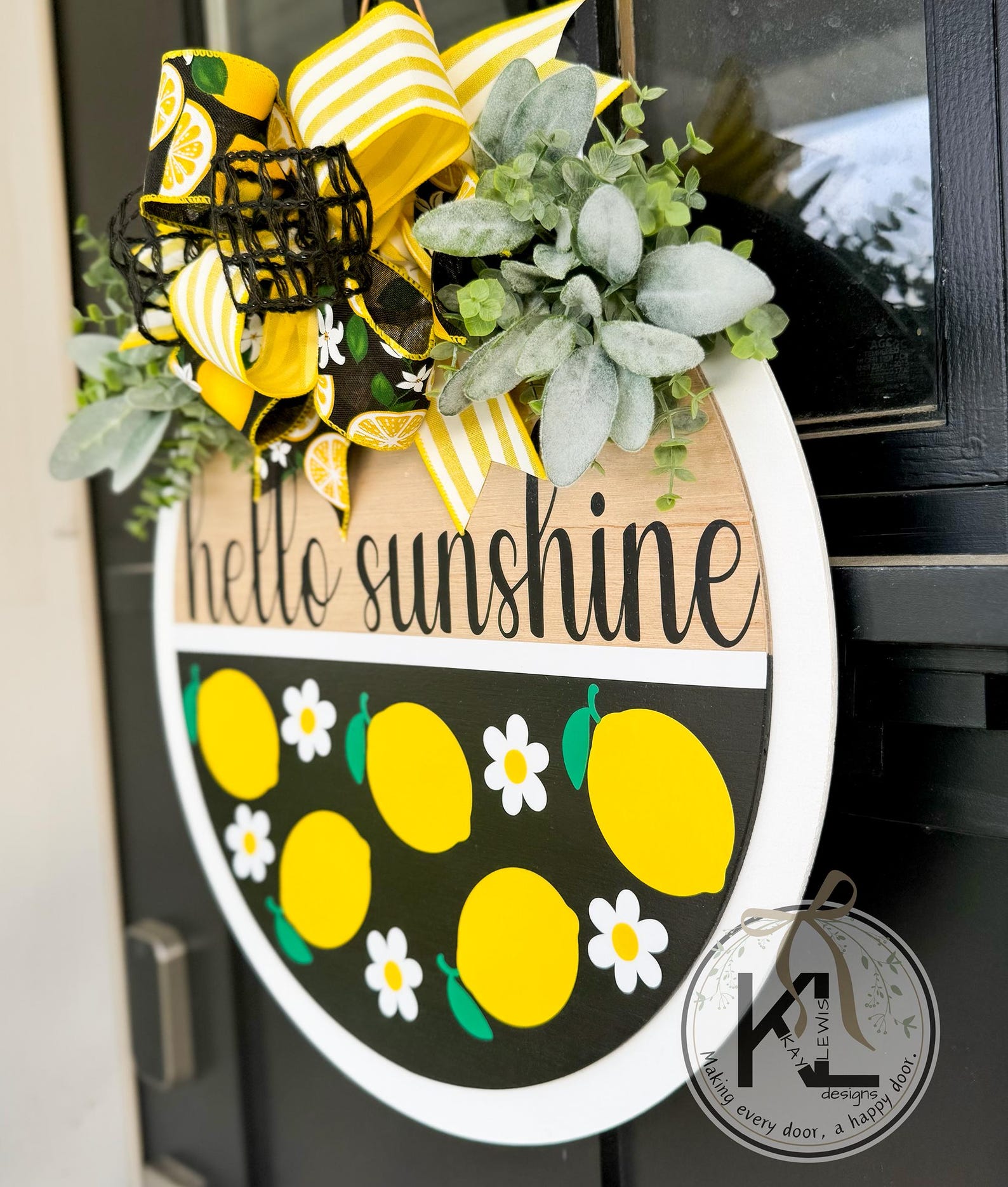 Summer Front Door Decor | Hey There Sunshine | Summer Wreath | Lemon