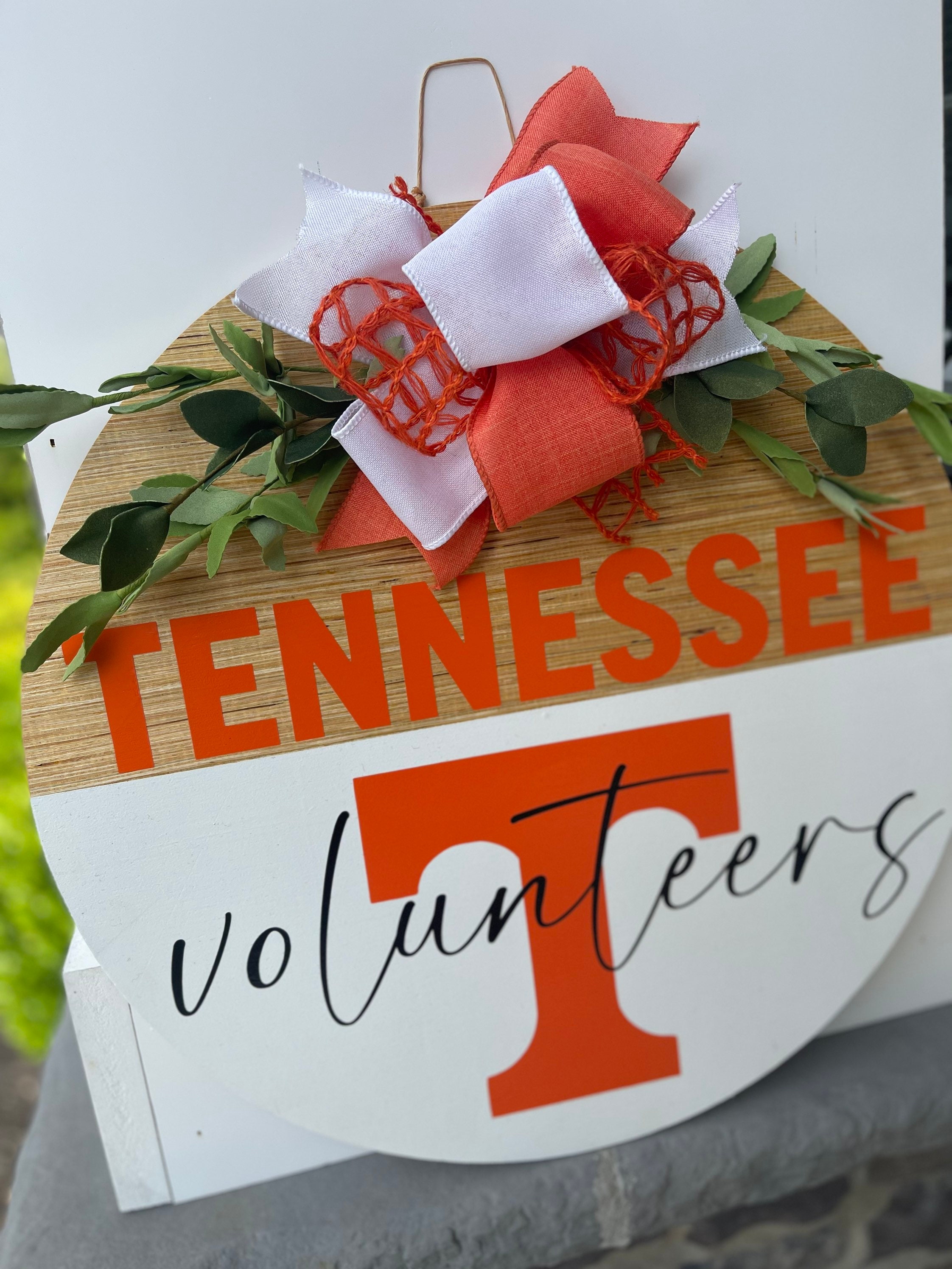 Tennessee Door Wreath Front Door Decor Door Hanger Front Etsy