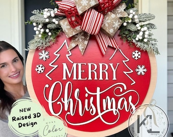 Christmas Front Door Decor | Christmas Door Hanger | Christmas Wreath | Christmas Decor | Christmas Sign | Christmas Door Wreath | Christmas