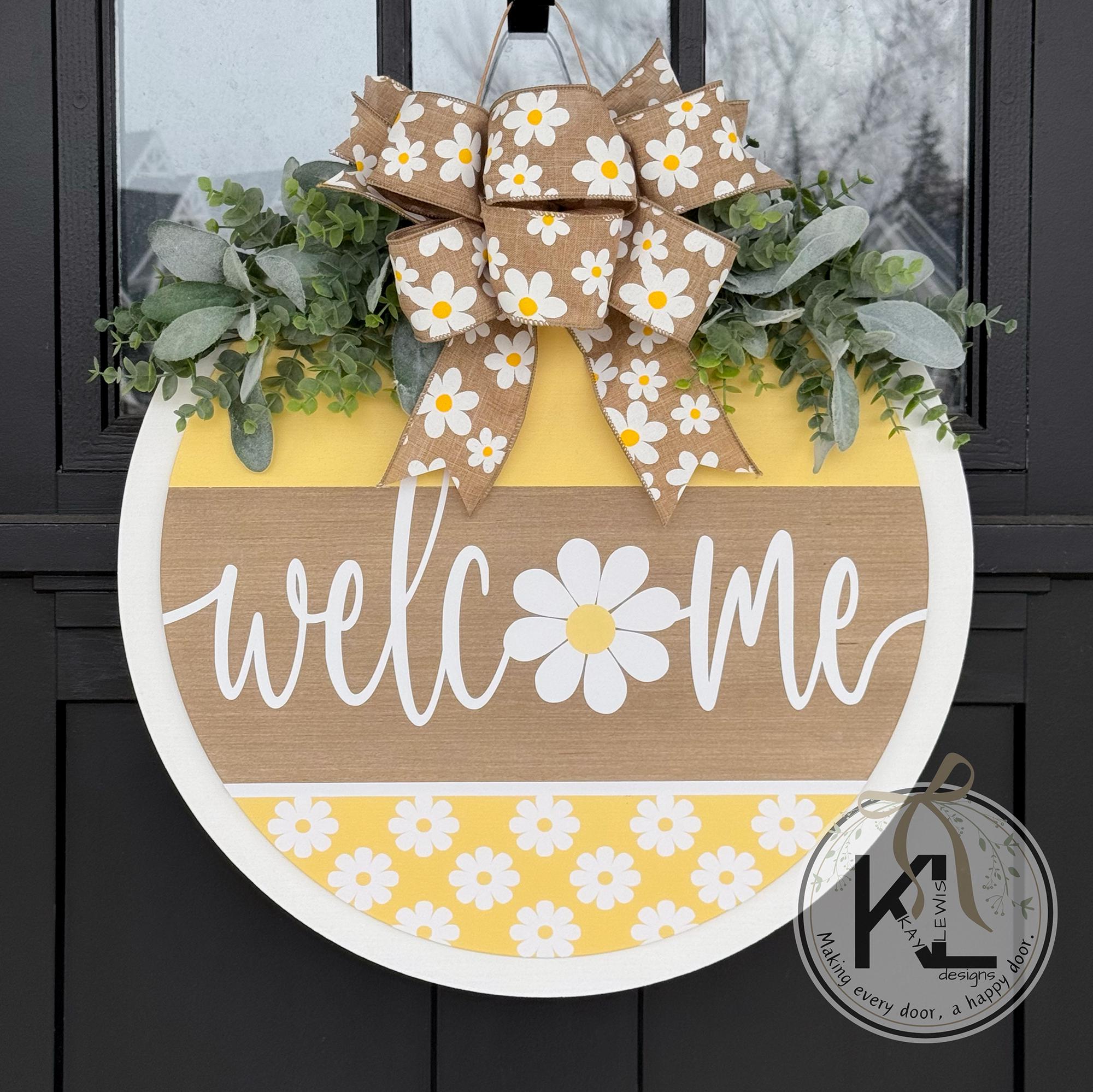 Spring Door Hanger | Front Door Decor | Spring Wreath | Spring Decor ...
