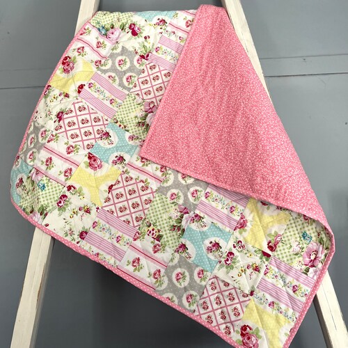 SHABBY CHIC Meets BOHO Baby Quilt Etsy