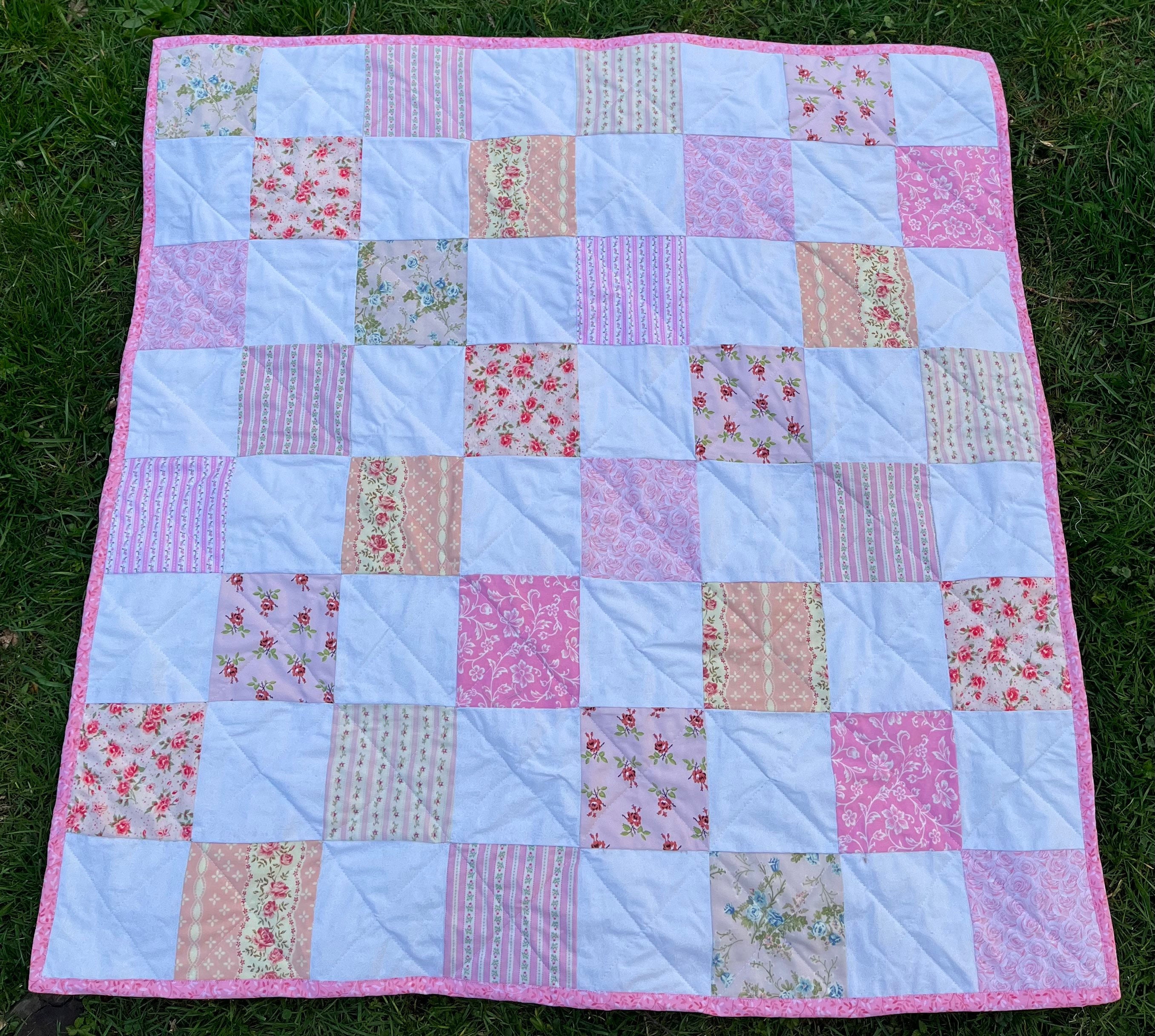 Shabby Chic Patchwork Baby Quilt Shabby Chic Baby Quilt Baby Etsy