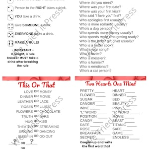 Games and Activities for Couples to Use All Year Long | Printable ...