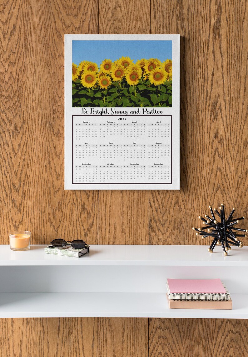 2022 Printable Calendar Year At a glance 2022 Sunflower Etsy Hong Kong 2022 Printable Calendar Year At a glance 2022 Sunflower Etsy Hong Kong