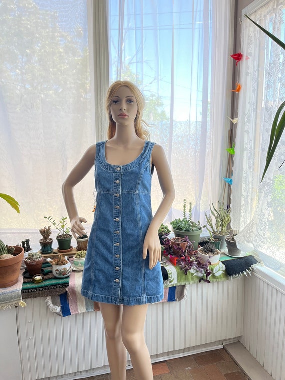 Vintage 1990s GAP denim mini dress