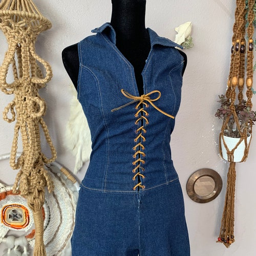 Vintage denim shops jumpsuit