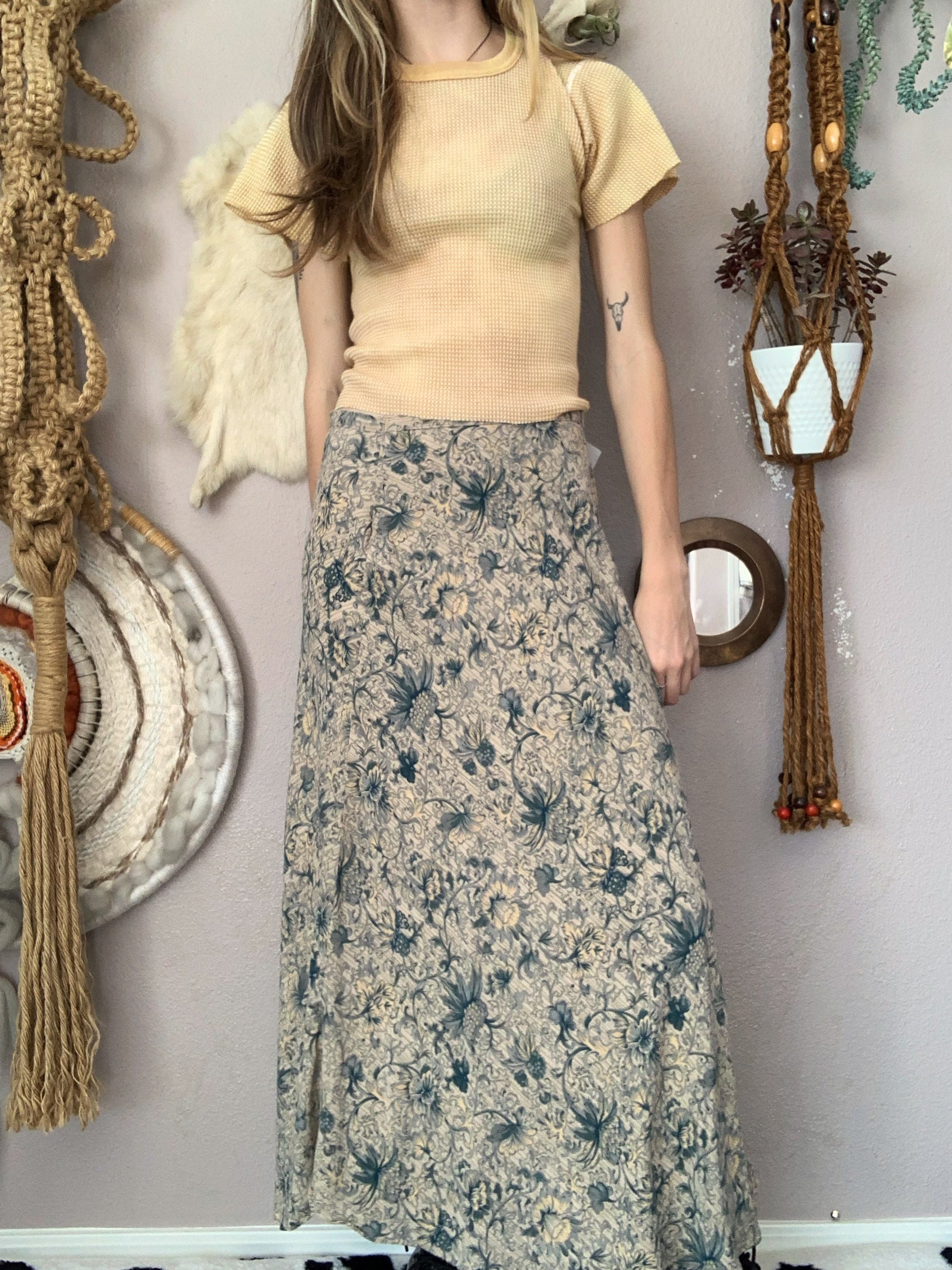 2022新生活 mame Skirt Long Layered Botanical 希少 新品 - 通販